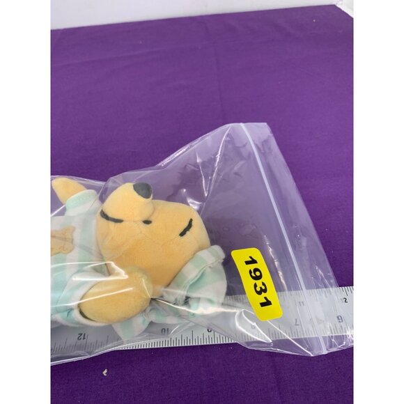 Disney Hoop Retail Stores 7 Inch Winnie the Pooh Lovie Green and White Striped N - Picture 7 of 7